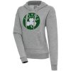 Antigua Boston Celtics Women's Heather Gray Victory Pullover Hoodie Unique