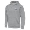Antigua Brooklyn Nets Elegant Heather Gray Big & Tall Victory Raglan Pullover Hoodie