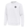 Antigua Eye - catching Brooklyn Nets White Relevant Pullover Sweatshirt