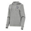 Antigua Brooklyn Chic Nets Women's Heather Gray Justice Pullover Hoodie