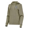 Antigua Brooklyn Elegant Nets Women's Heather Olive Justice Pullover Hoodie