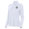 Antigua Brooklyn Nets Women's White Intent Premium Quarter Zip Top