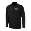 Antigua Charlotte Hornets Black Reprocess Quarter Chic Zip Top