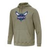 Antigua Charlotte Hornets Heather Olive Cloud Pullover Hoodie Trendy