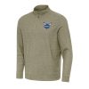 Antigua Charlotte Hornets Unique Olive Subtle Quarter Zip Sweatshirt