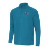 Antigua Charlotte Hornets Teal Intent Quarter Stylish Zip Top