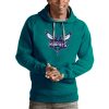 Antigua Charlotte Hornets Teal Logo Victory Elegant Pullover Hoodie