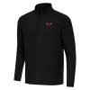 Antigua Eye - catching Chicago Bulls Black Intent Quarter Zip Top
