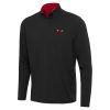 Antigua Eye - catching Chicago Bulls Black/Red Content Quarter Zip Top
