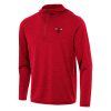 Antigua Chicago Bulls Heather Red Unique Tidy Quarter Zip Hoodie