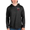 Antigua Chicago Bulls Heathered Fabulous Black Absolute Pullover Hoodie