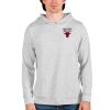 Antigua Chicago Bulls Heathered Gray Eye - catching Absolute Pullover Hoodie