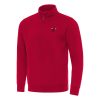 Antigua Chicago Bulls Red Victory Trendy Quarter Zip Mock Sweatshirt
