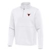 Antigua Chicago Bulls White Twist Quarter Zip Elegant Pullover Top