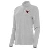 Antigua Eye - catching Chicago Bulls Women's Heather Gray Bright Quarter Zip Top