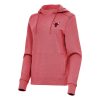 Antigua Chicago Bulls Women's Heather Red Justice Elegant Pullover Hoodie