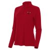 Antigua Chicago Bulls Women's Red Intent Quarter Eye - catching Zip Top