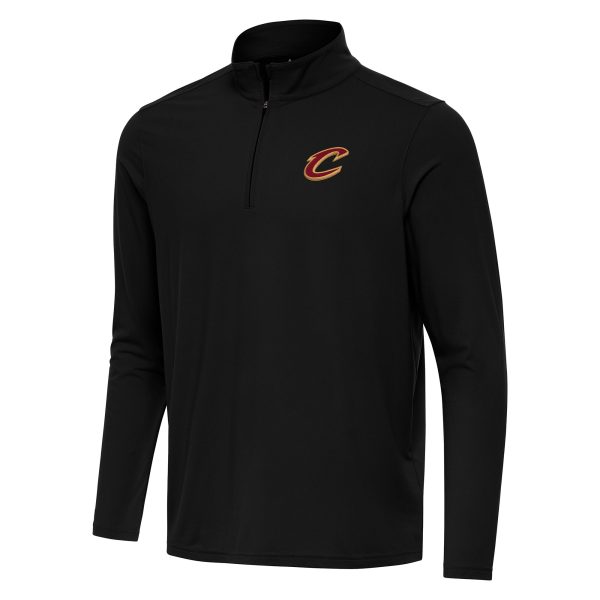 Antigua Cleveland Cavaliers Black Intent Quarter Zip Top Elegant