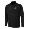 Antigua Cleveland Unique Cavaliers Black Reprocess Quarter Zip Top
