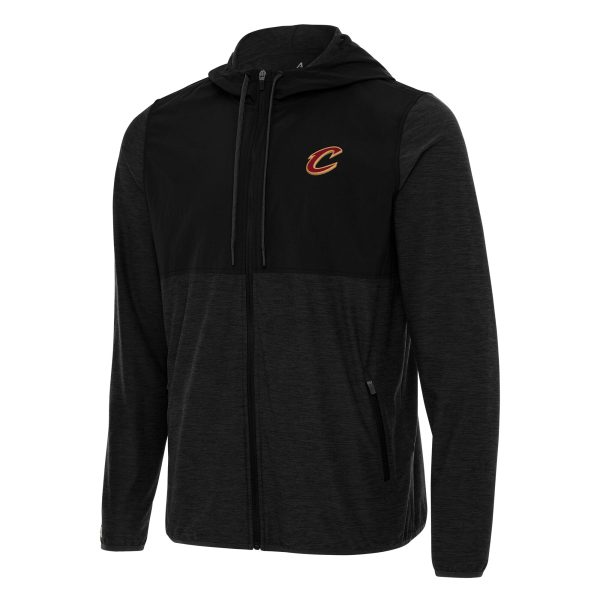 Antigua Cleveland Cavaliers Black Sway Full Unique Zip Hoodie Jacket