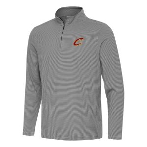 Antigua Cleveland Cavaliers Black Twine Quarter Stylish Zip Top