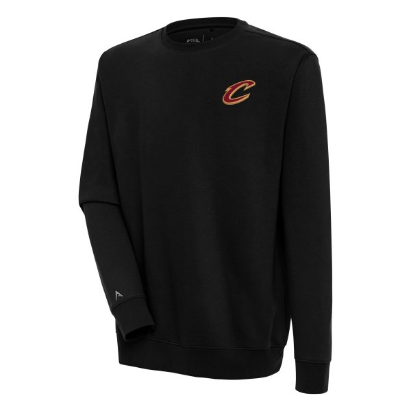 Antigua Cleveland Cavaliers Black Victory Trendy Pullover Sweatshirt