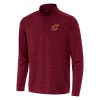 Antigua Cleveland Cavaliers Burgundy Bright Trendy Quarter Zip Top