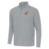 Antigua Cleveland Gorgeous Cavaliers Gray Intent Quarter Zip Top