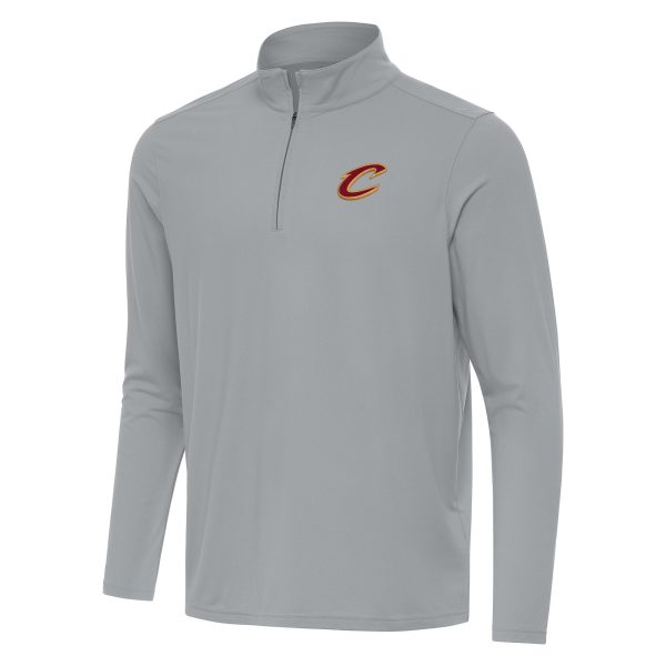 Antigua Cleveland Gorgeous Cavaliers Gray Intent Quarter Zip Top