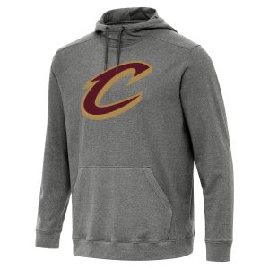 Antigua Cleveland Cavaliers Heather Black Cloud Pullover Elegant Hoodie