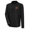 Antigua Cleveland Cavaliers Heather Black Tidy Quarter Zip Lightweight Premium Pullover Top