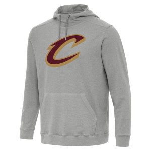 Antigua Cleveland Cavaliers Heather Gray Gorgeous Cloud Pullover Hoodie