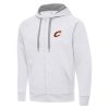 Antigua Cleveland Cavaliers White Big & Tall Victory Full Zip Hoodie Jacket Eye - catching