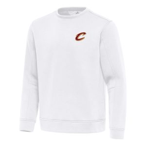 Antigua Cleveland Cavaliers Chic White Relevant Pullover Sweatshirt
