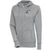 Antigua Cleveland Cavaliers Women's Heather Gray Brushed Stylish Metallic Victory Full Zip Hoodie