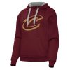 Antigua Cleveland Cavaliers Women's Wine Victory Trendy Pullover Hoodie