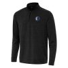 Antigua Dallas Mavericks Heather Black Bright Quarter Zip Unique Top