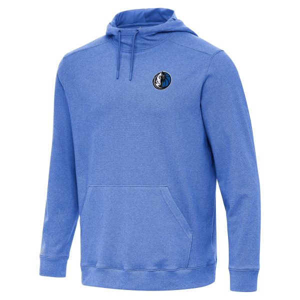 Antigua Dallas Mavericks Heather Blue Unique Cloud Pullover Hoodie