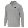 Antigua Dallas Mavericks Heather Gray Cloud Pullover Stylish Hoodie