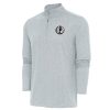 Antigua Dallas Mavericks Heather Gray Hunk Quarter Chic Zip Top
