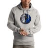 Antigua Dallas Mavericks Heathered Gray Logo Stylish Victory Pullover Hoodie