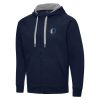 Antigua Dallas Mavericks Navy Big & Tall Victory Premium Full Zip Hoodie Jacket