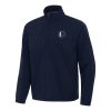 Antigua Dallas Mavericks Navy Brisk Quarter Zip Windbreaker Eye - catching