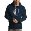 Antigua Dallas Mavericks Navy Logo Elegant Victory Pullover Hoodie