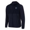 Antigua Dallas Mavericks Navy Sway Trendy Full Zip Hoodie Jacket