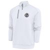 Antigua Dallas Mavericks White Metallic Logo Generation Gorgeous Quarter Zip Top