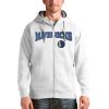 Antigua Dallas Mavericks White Eye - catching Victory Full Zip Hoodie