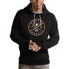 Antigua Denver Nuggets Black Logo Trendy Victory Pullover Hoodie