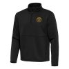 Antigua Denver Nuggets Eye - catching Black Twist Quarter Zip Pullover Top
