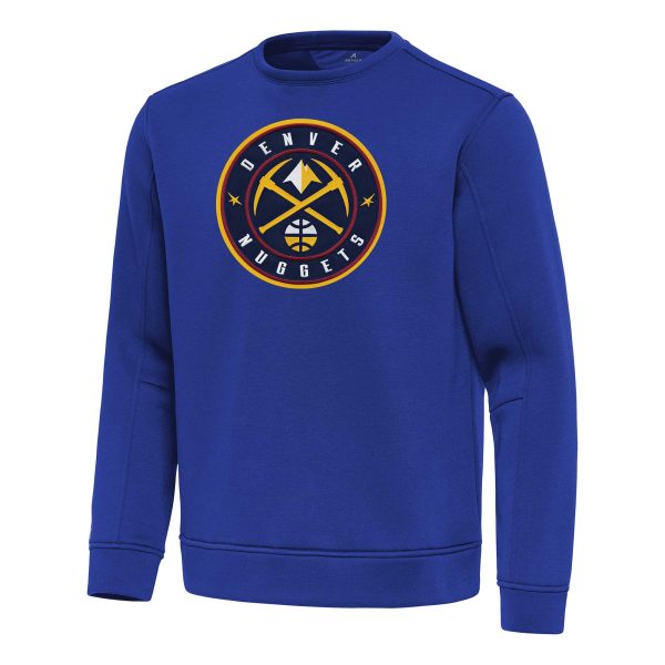 Antigua Denver Nuggets Blue Relevant Pullover Stylish Sweatshirt